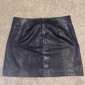 Leather skirt